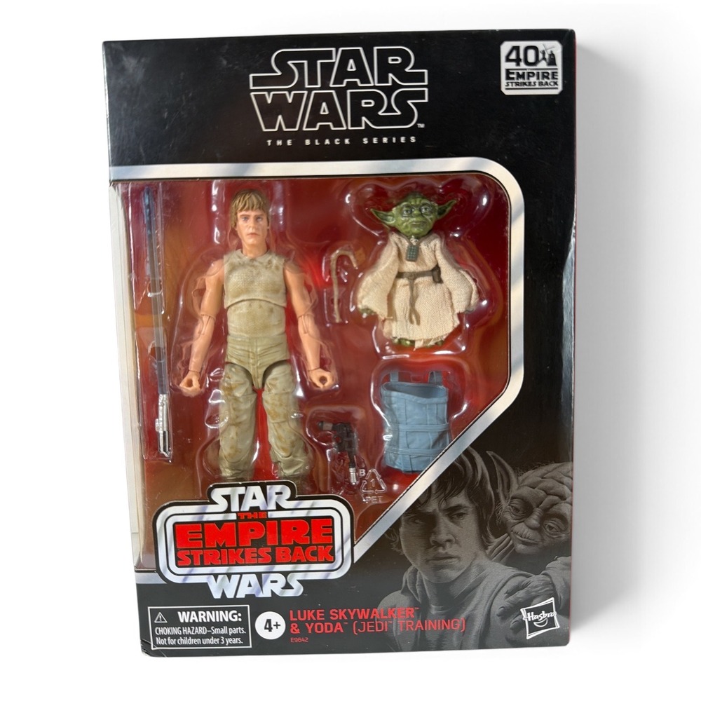Star Wars ESB Black Series Luke Skywalker & Yoda Training Action Figures 6"